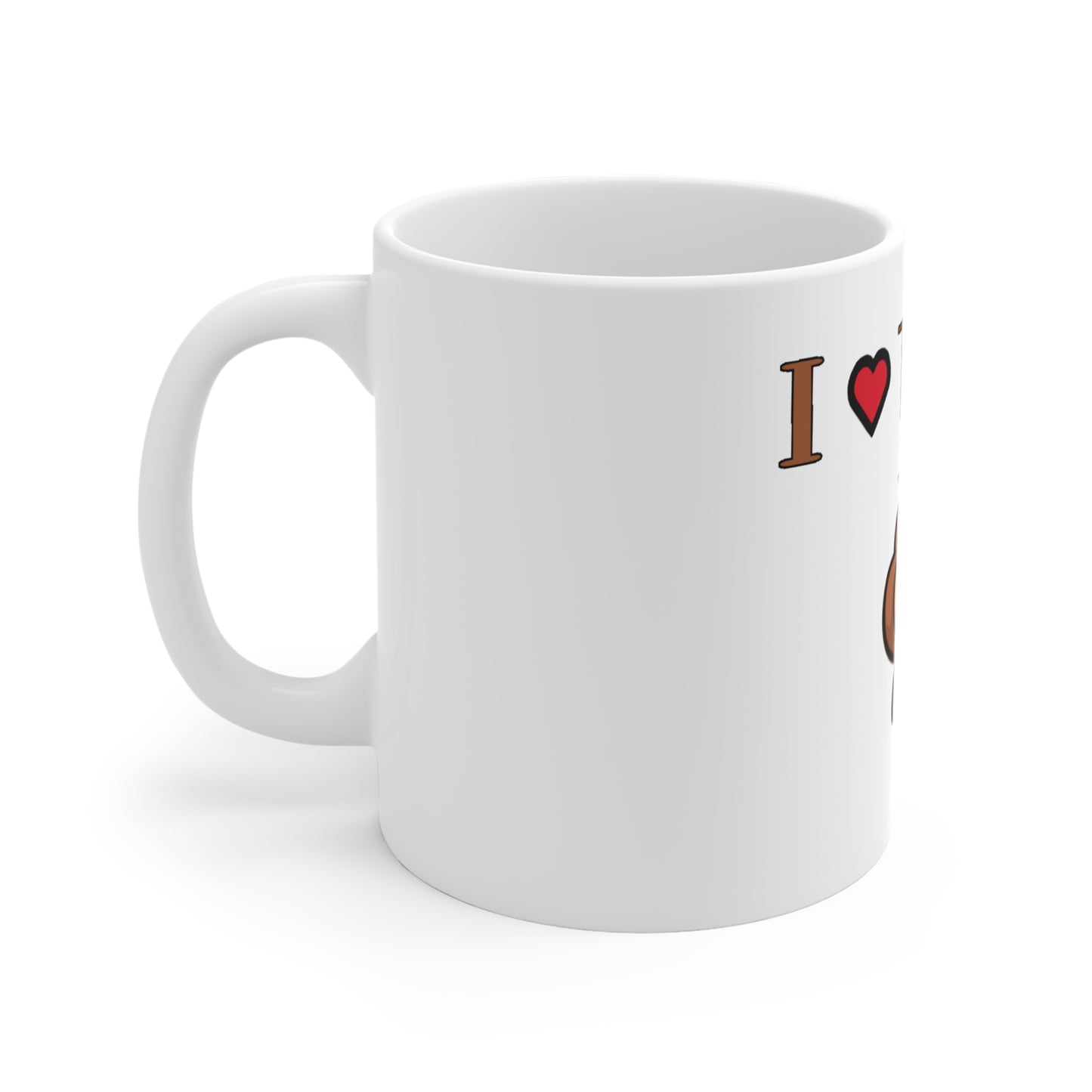 Lil' Love To Poo White Mug 11oz