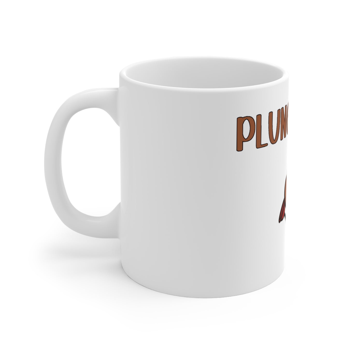 Lil' Plunger White Mug 11oz