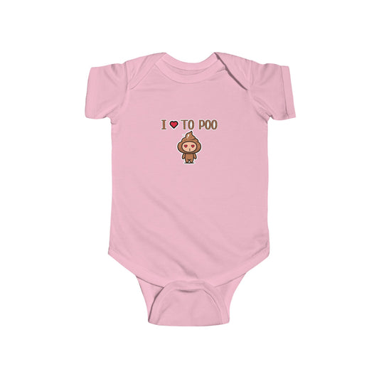 I Love To POO Infant Fine Jersey Bodysuit