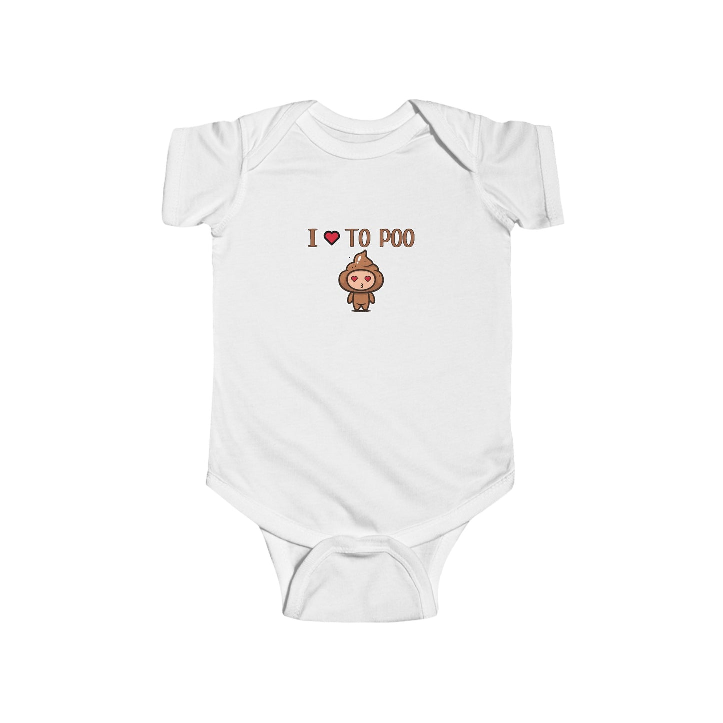 I Love To POO Infant Fine Jersey Bodysuit