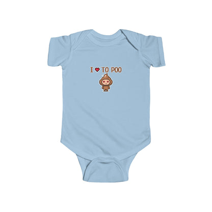 I Love To POO Infant Fine Jersey Bodysuit