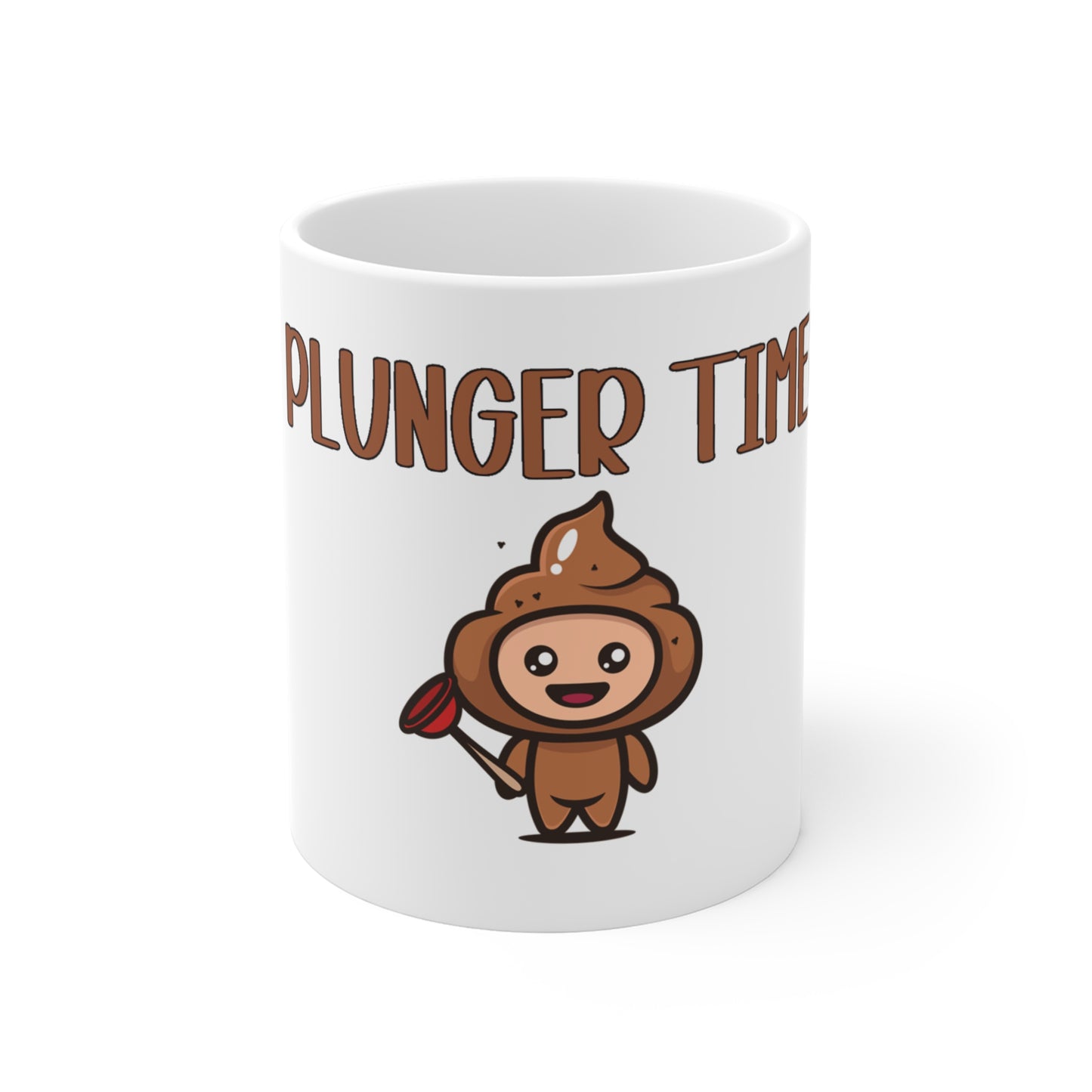 Lil' Plunger White Mug 11oz