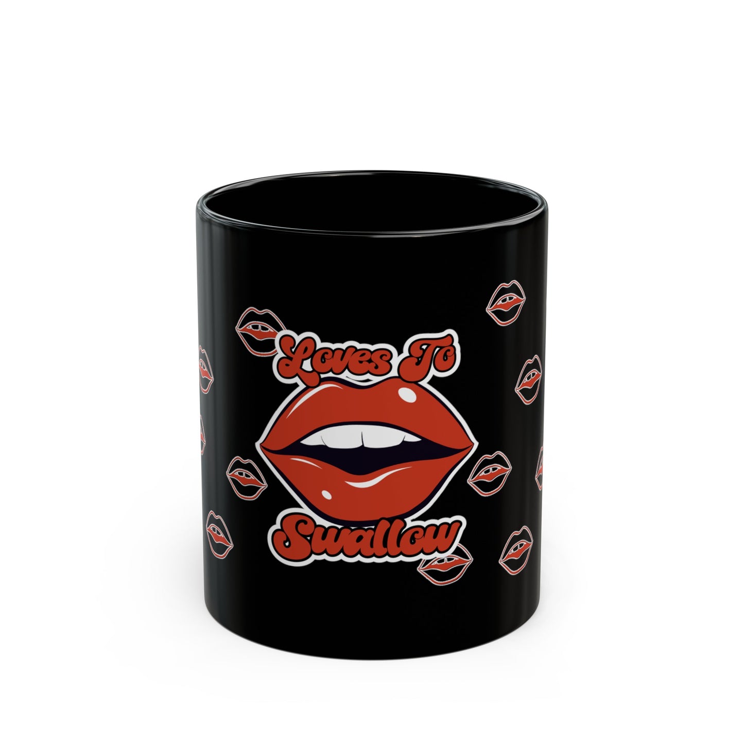 Loves To Swallow Black Mug (11oz, 15oz)