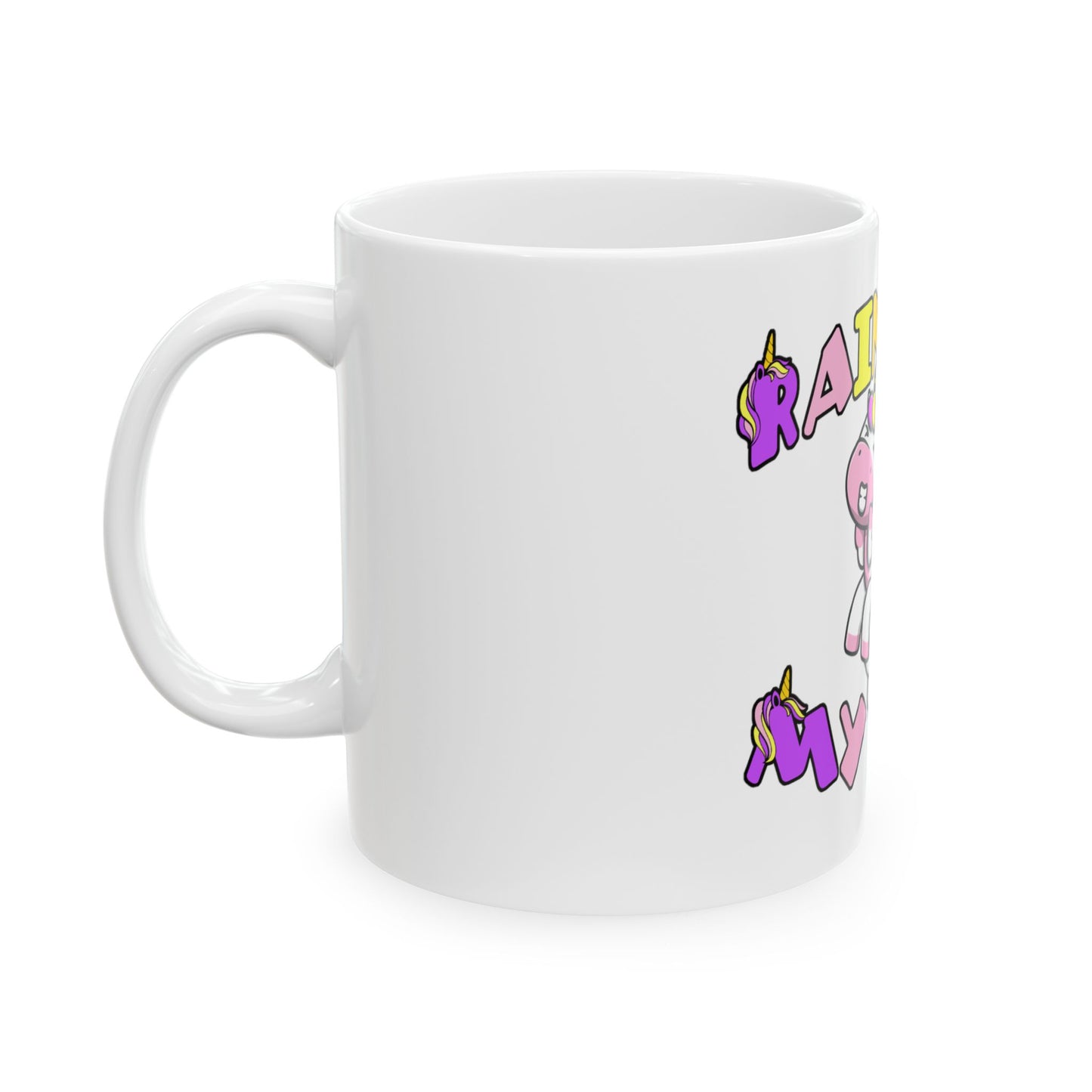 Rainbows My Ass White Mug, (11oz, 15oz)