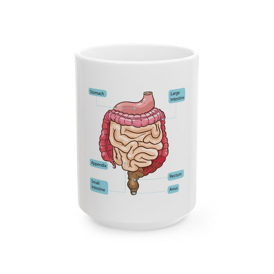 Rectum White Mug, (11oz, 15oz)