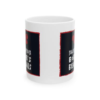 MBB's White Mug, (11oz, 15oz)